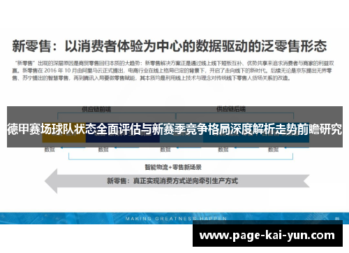 德甲赛场球队状态全面评估与新赛季竞争格局深度解析走势前瞻研究