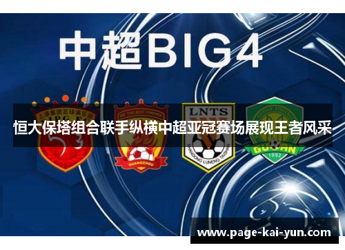恒大保塔组合联手纵横中超亚冠赛场展现王者风采